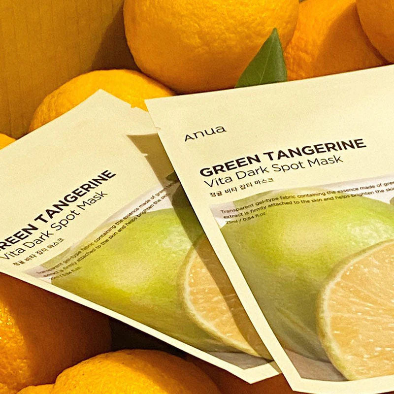 Anua - Green Lemon Vita C Blemish Serum Mask 25 ml - Sando Skin