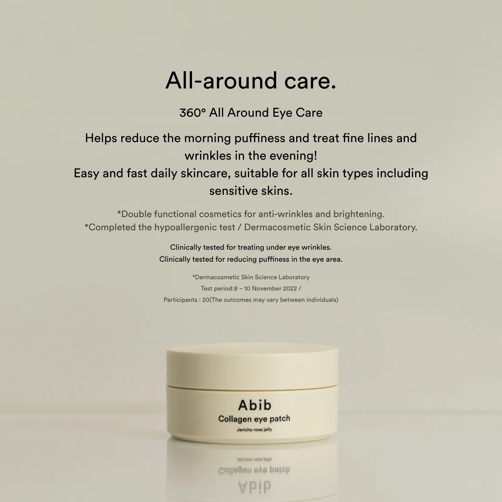 Abib Collagen eye patch Jericho rose jelly 90ml - Sando Skin