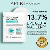 Aplb Glutathione Niacinamide Sheet Mask 20 ml - Sando Skin