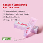 TOCOBO Collagen Brightening Eye Gel Cream 30ml - Sando Skin