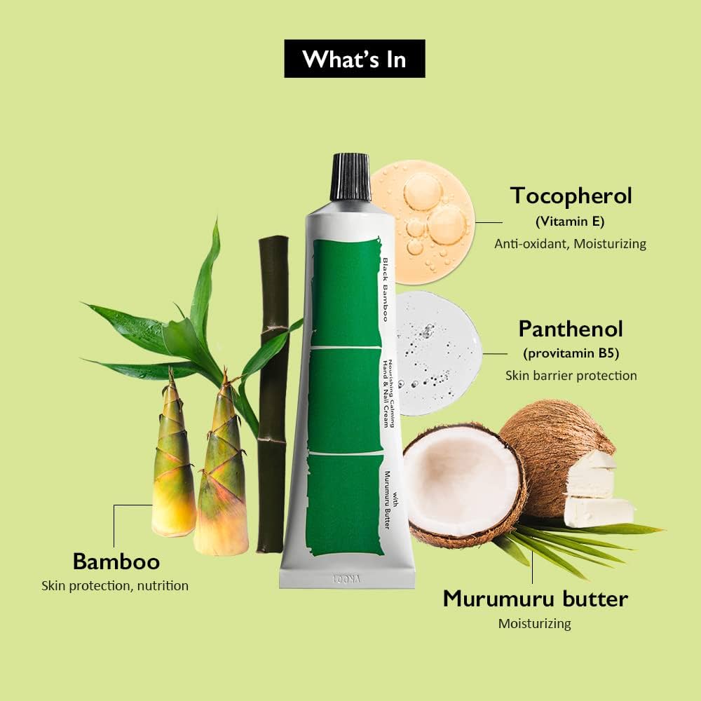 HaruHaru Wonder Black Bamboo Nourishing Calming Hand & Nail Cream 50ml - Sando Skin