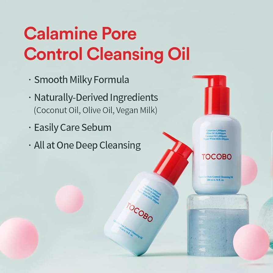 TOCOBO Calamine Pore Control Cleansing Oil 200 ml - Sando Skin