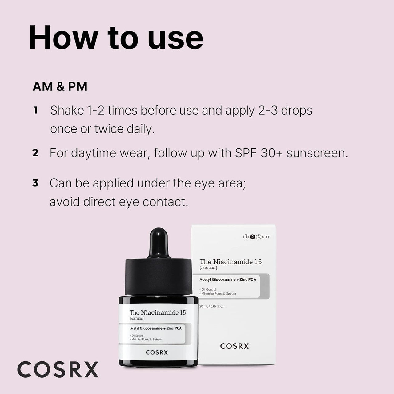 COSRX The Niacinamide 15 Serum 20 ml - Sando Skin