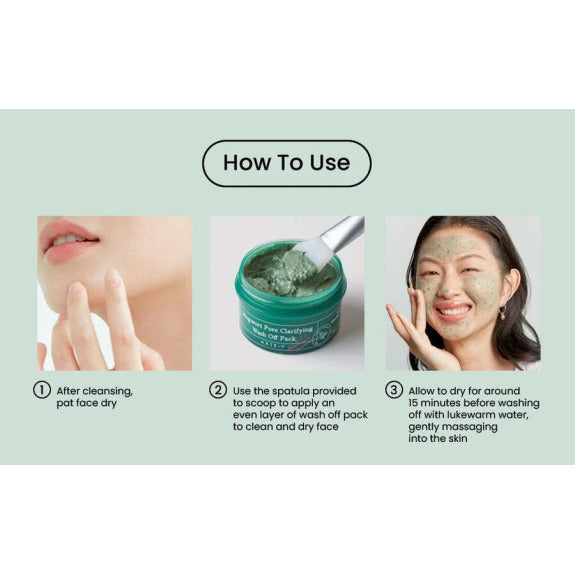 Axis-Y Mugwort Pore Clarifying Wash Off Pack 100 ml - Sando Skin