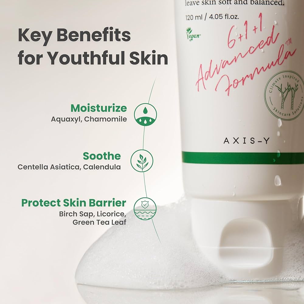 Axis-Y Sunday Morning Refreshing Cleansing Foam 120 ml - Sando Skin