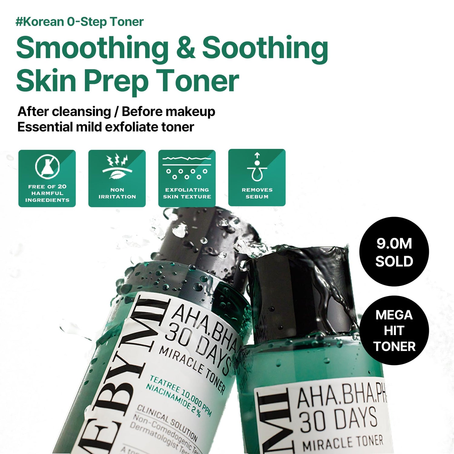 SOME BY MI AHA BHA PHA 30 Days Miracle Toner 150ml - Sando Skin