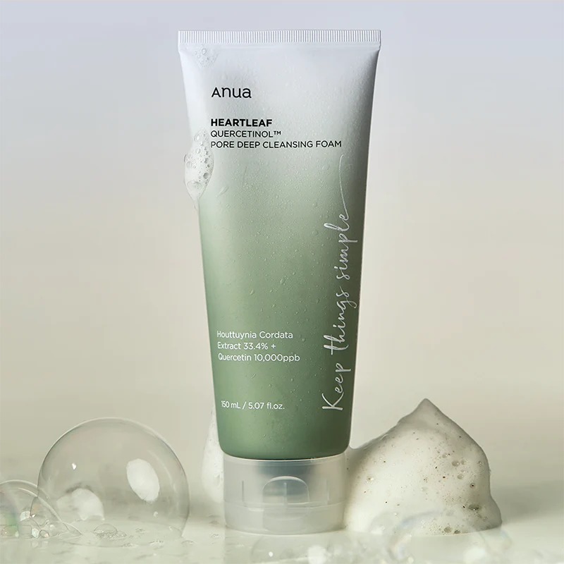 Anua Heartleaf Quercetinol Pore Deep Cleansing Foam 150ml - Sando Skin