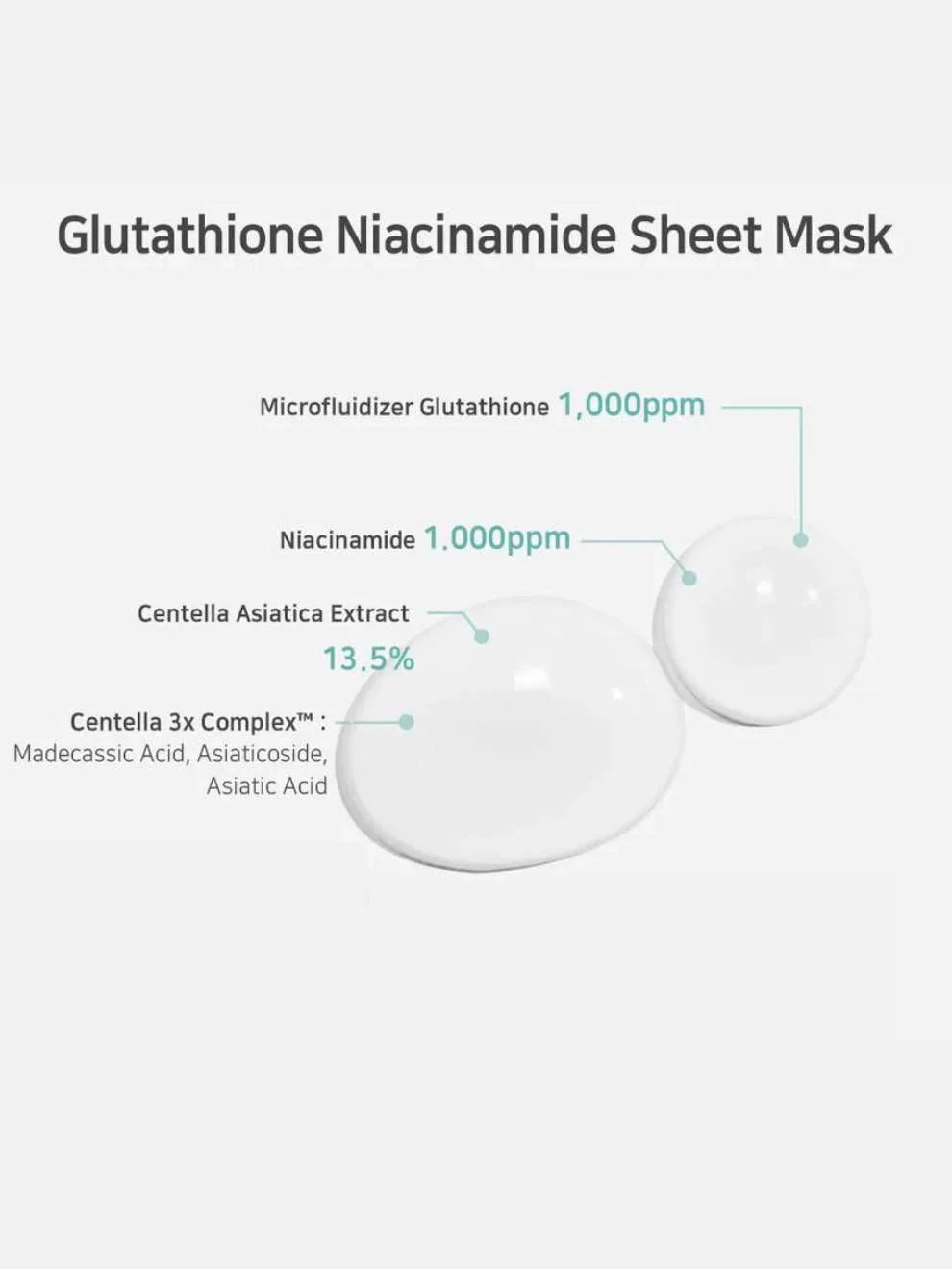 Aplb Glutathione Niacinamide Sheet Mask 20 ml - Sando Skin