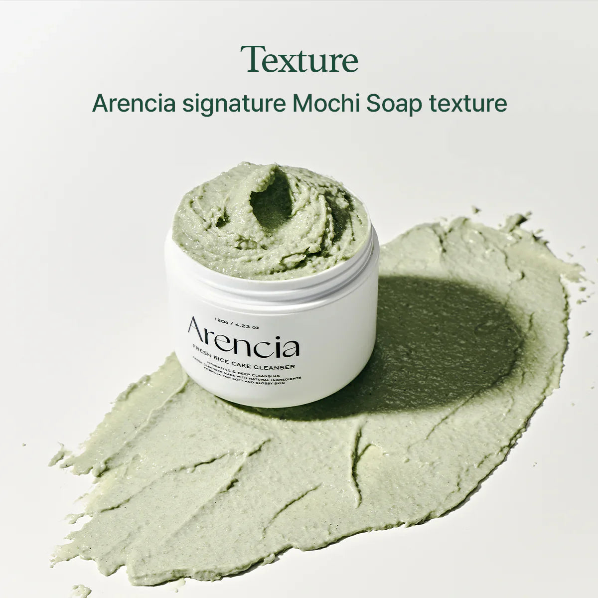 Arencia - Fresh Green Rice Mochi Cleanser - Sando Skin
