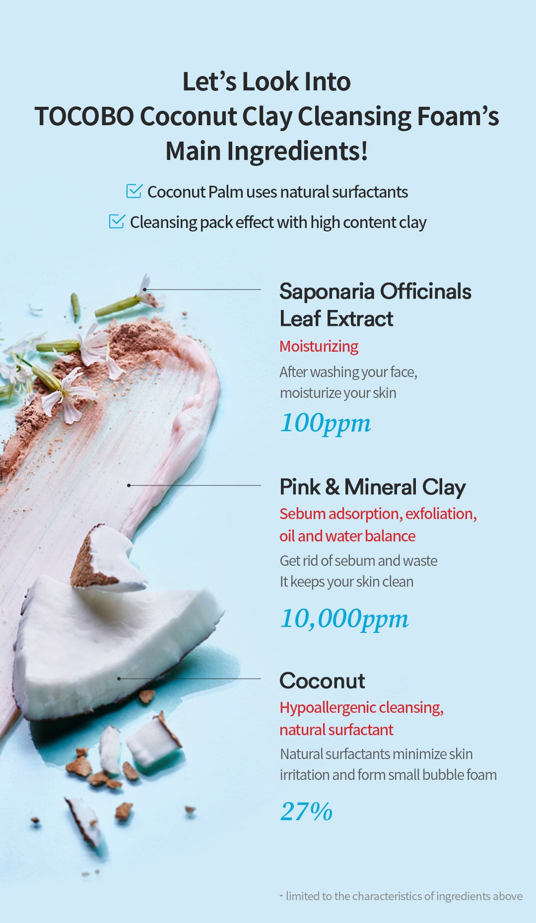 TOCOBO Coconut Clay Cleansing Foam 150ml - Sando Skin