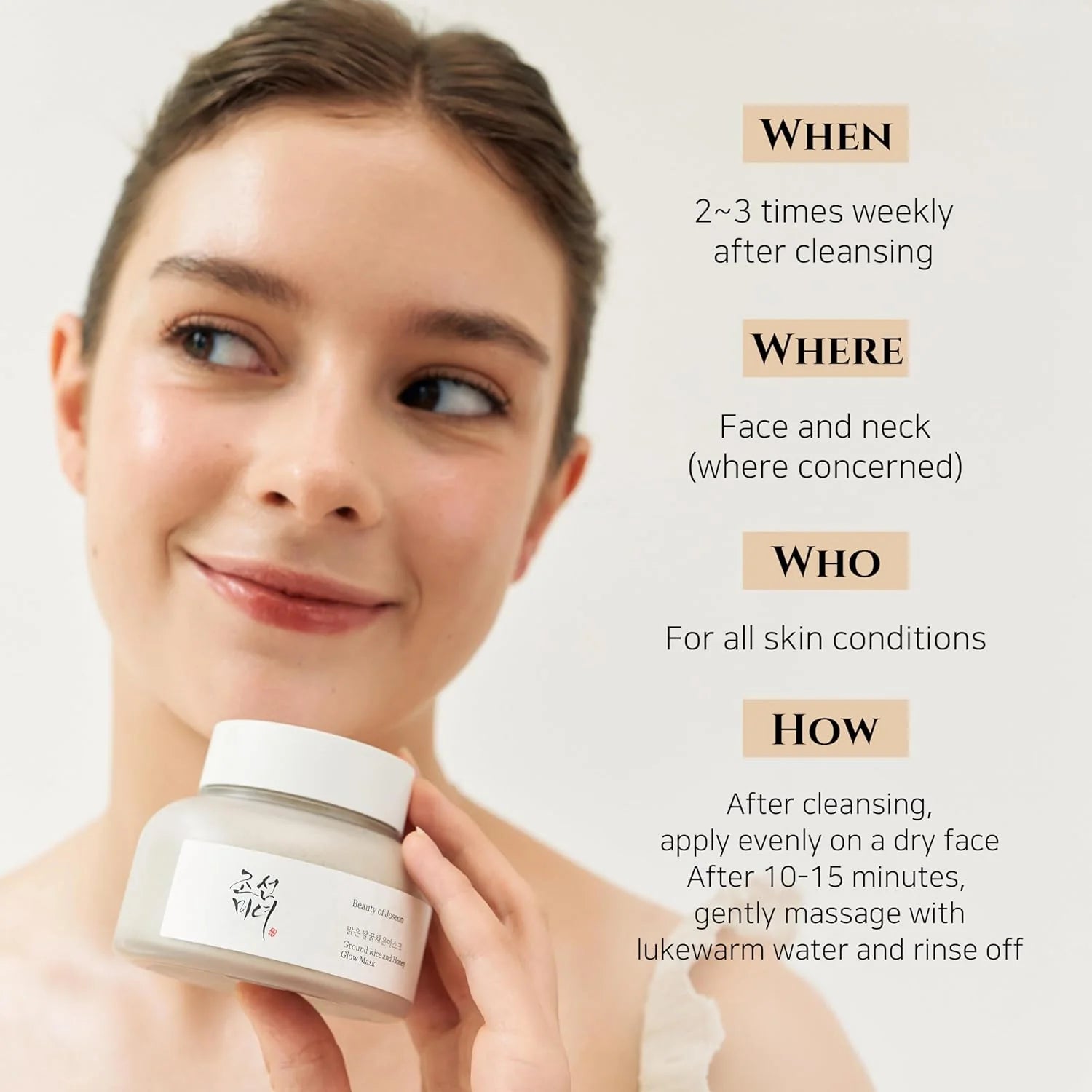 Beauty of Joseon - Ground Rice and Honey Glow Mask - Sando Skin