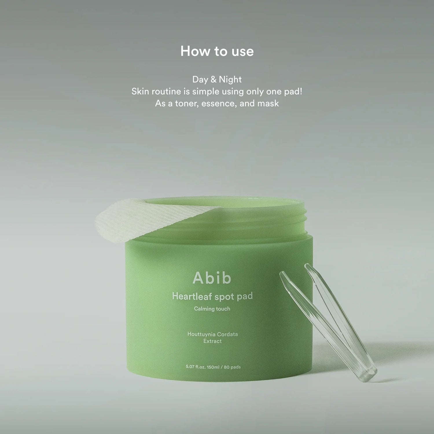 Abib Heartleaf spot pad Calming touch 150ml - Sando Skin
