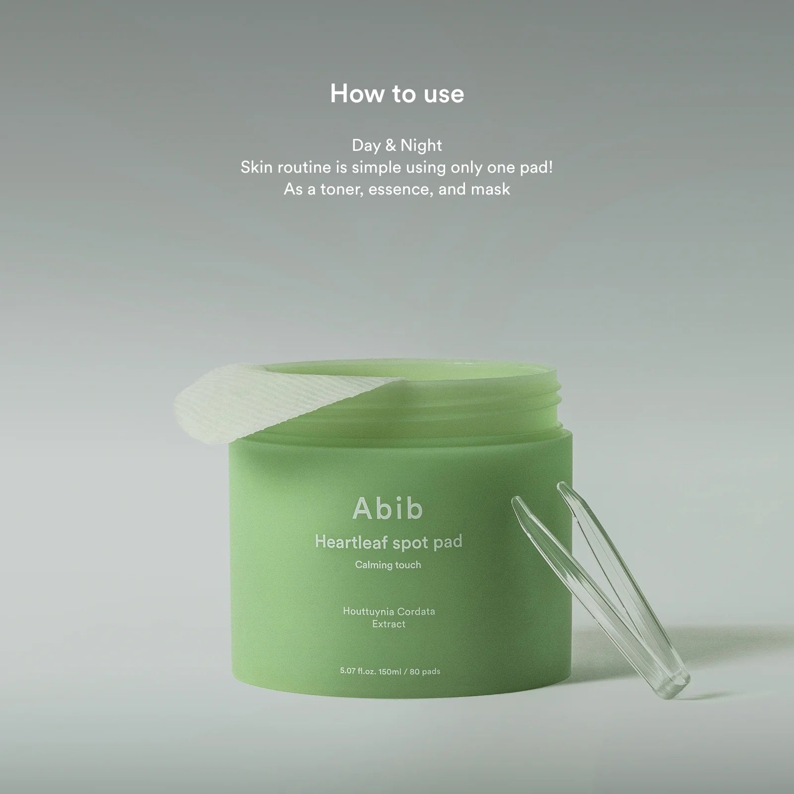 Abib Heartleaf spot pad Calming touch 150ml - Sando Skin