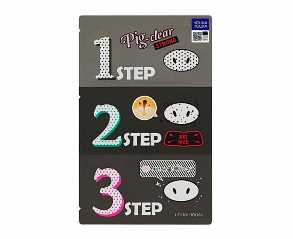 Holika Holika - Pig clear black head 3-step kit (strong) - Sando Skin
