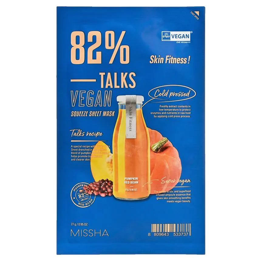 MISSHA - Talks Vegan Squeeze Sheet Mask 27ml - Sando Skin