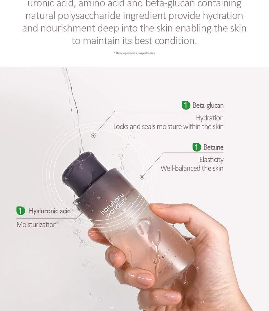 Haruharu Wonder - Black Rice Hyaluronic Toner (Free Of Fragrance & Alcohol) 150 ml - Sando Skin