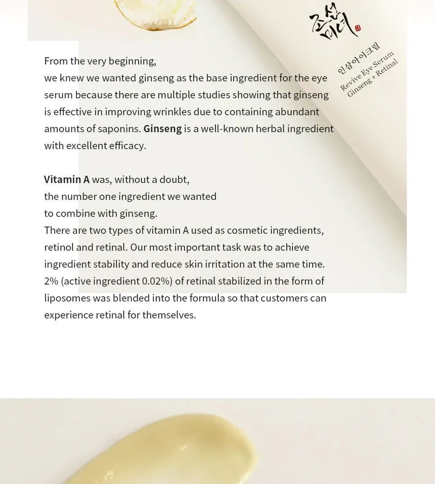 Beauty of Joseon Revive Eye Serum 30ml - Sando Skin