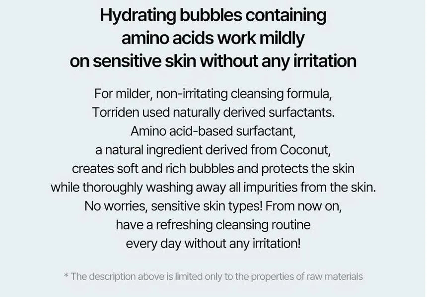 Torriden DIVE-IN Low Molecular Hyaluronic Acid Cleansing Foam - Sando Skin