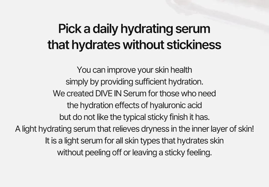 Torriden DIVE-IN Low Molecule Hyaluronic Acid Serum - Sando Skin