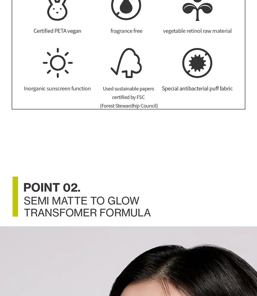 UNLEASHIA - Satin Wear Healthy-Green Cushion - Sando Skin