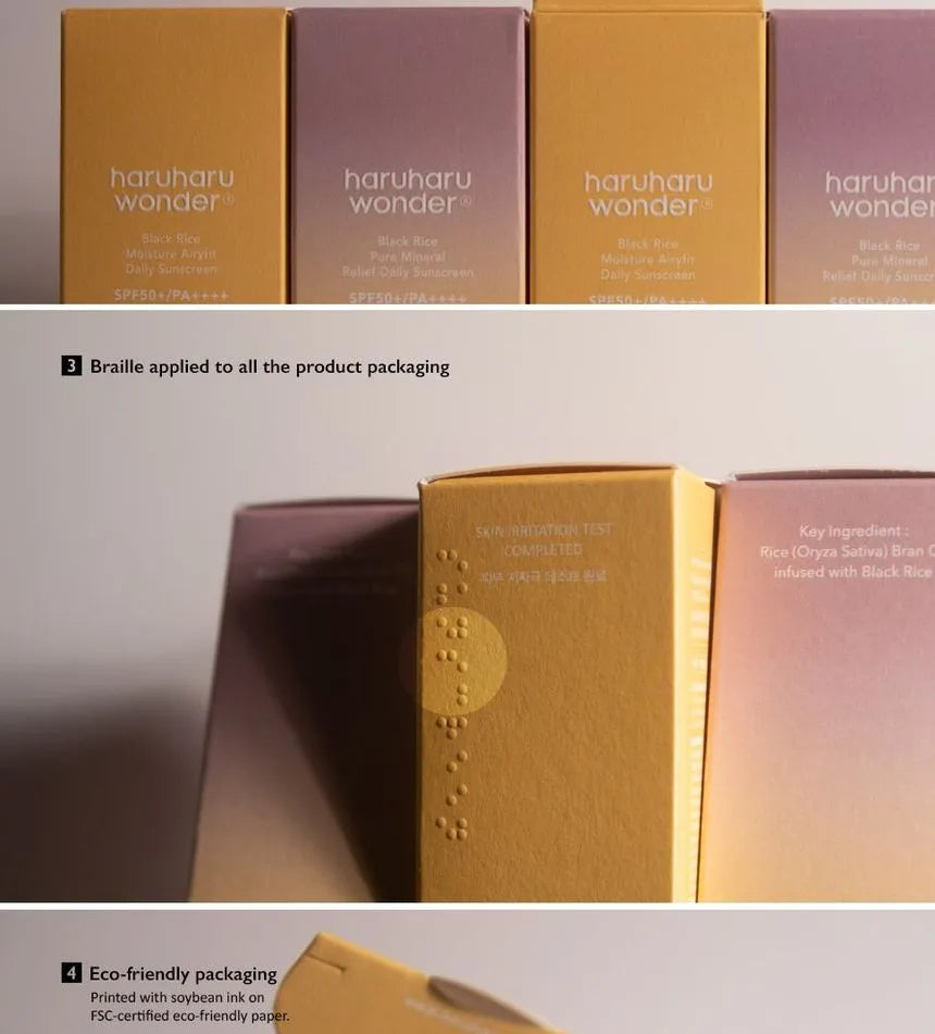 Haruharu Wonder Black Rice Moisture Airyfit Daily Sunscreen Spf50+ Pa++++ 50 ml - Sando Skin
