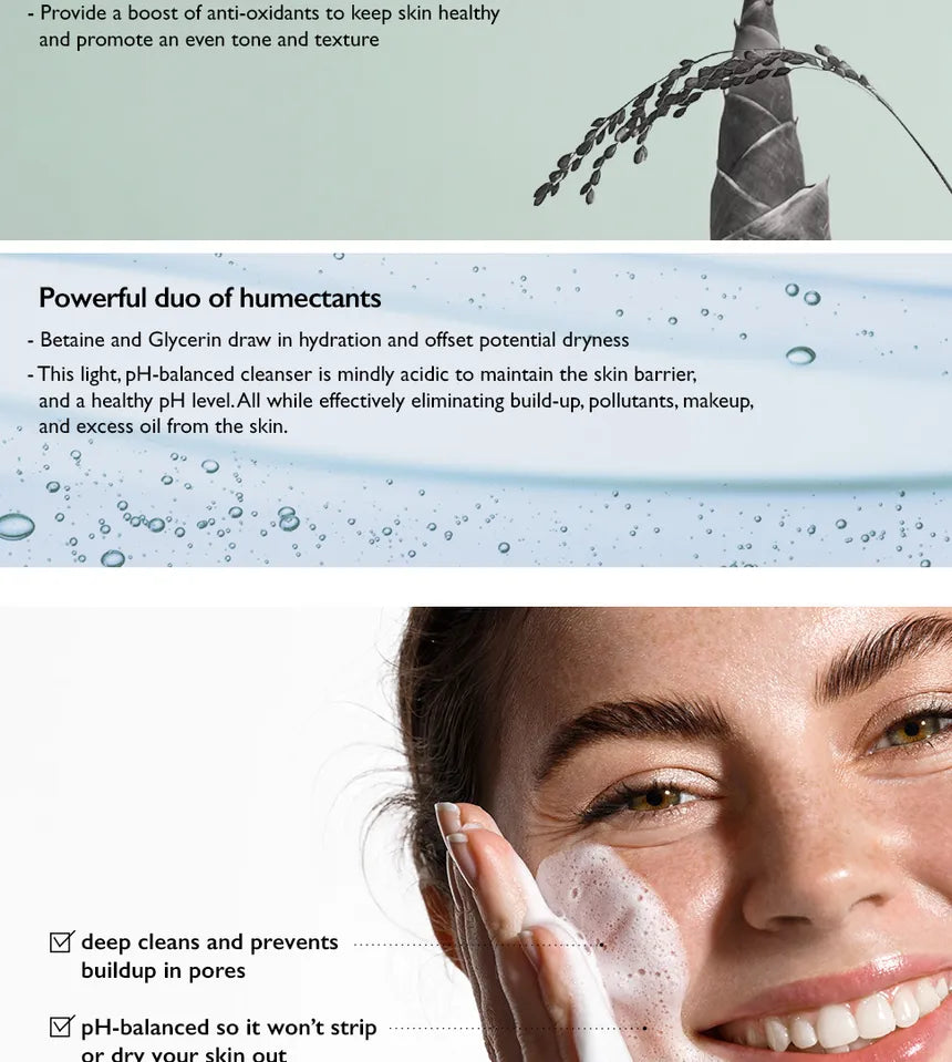 HaruHaru Wonder Black Rice Triple AHA Gentle Cleansing Gel (unscented) 100ml - Sando Skin