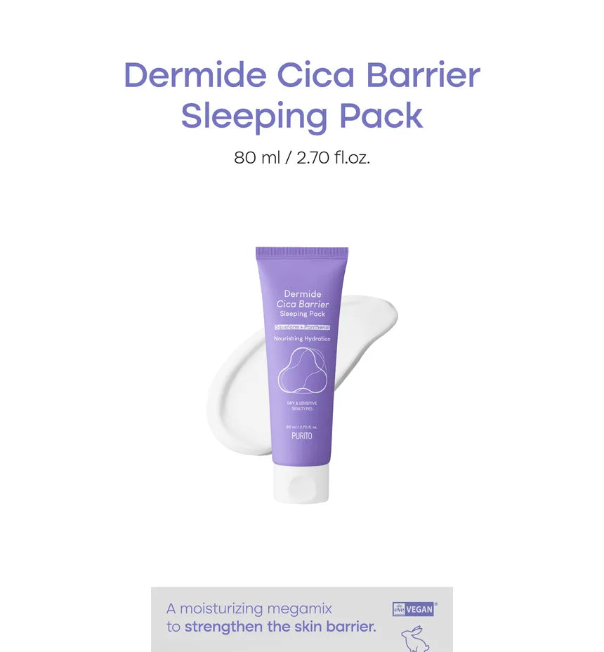Purito Seoul Dermide Cica Barrier Sleeping Pack 80 ml - Sando Skin