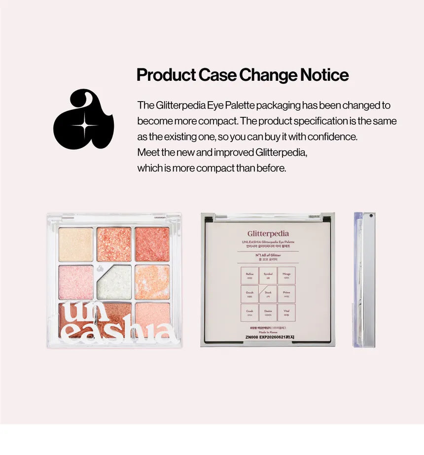 UNLEASHIA - Glitterpedia Eye Palette - Sando Skin