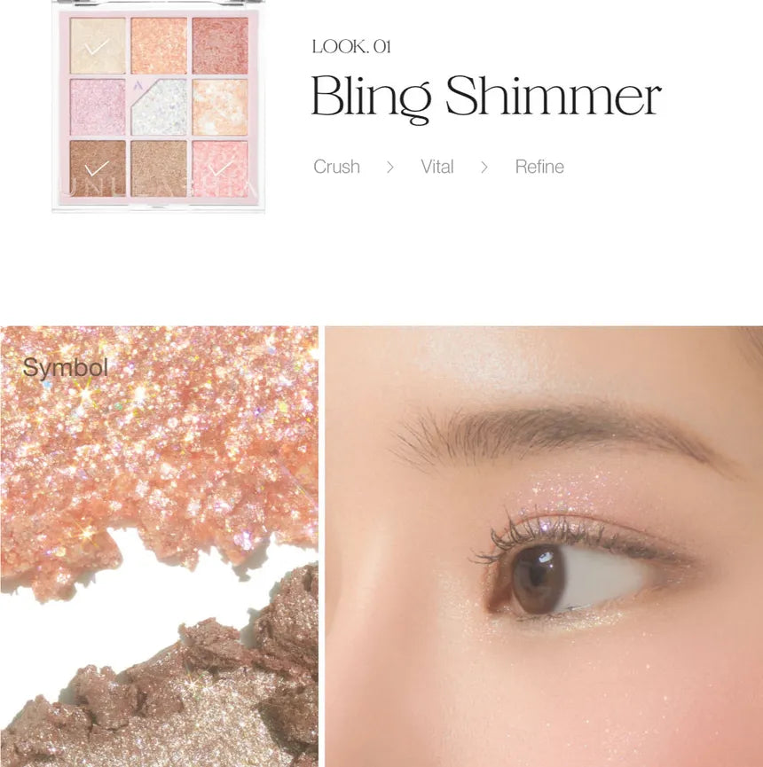 UNLEASHIA - Glitterpedia Eye Palette - Sando Skin