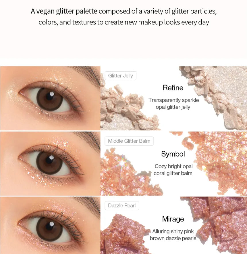 UNLEASHIA - Glitterpedia Eye Palette - Sando Skin