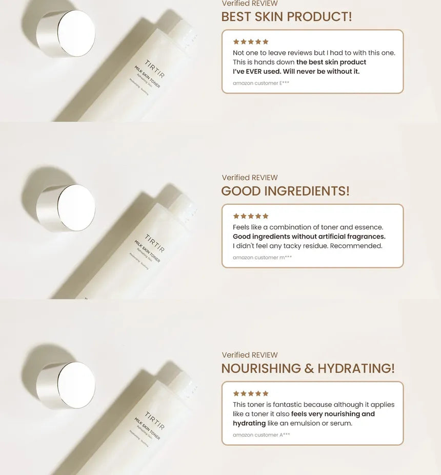 TIRTIR Milk Skin Toner 150ml - Sando Skin