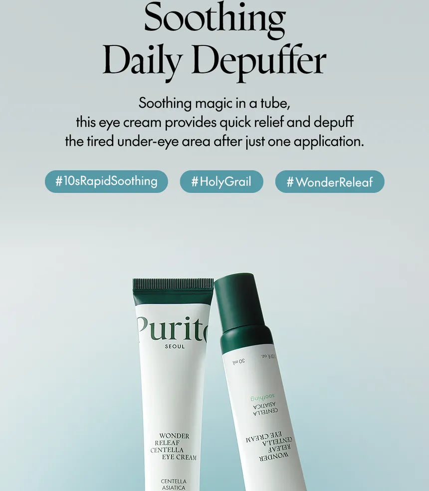 Purito SEOUL Wonder Releaf Centella Eye Cream 30ml - Sando Skin