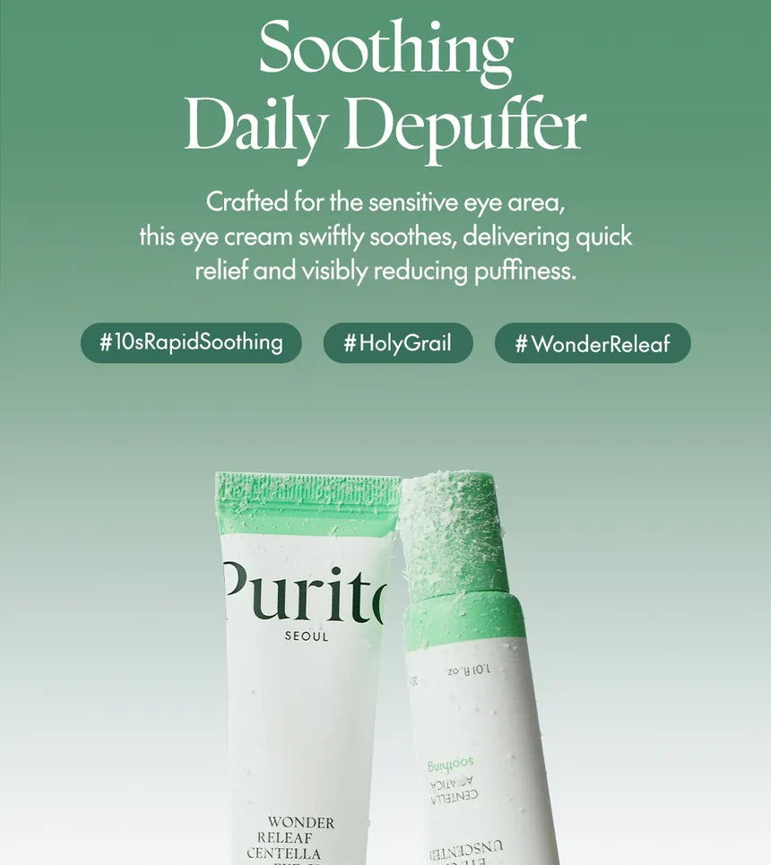 Purito Seoul Wonder Releaf Centella Eye Cream Unscented 30 ml - Sando Skin