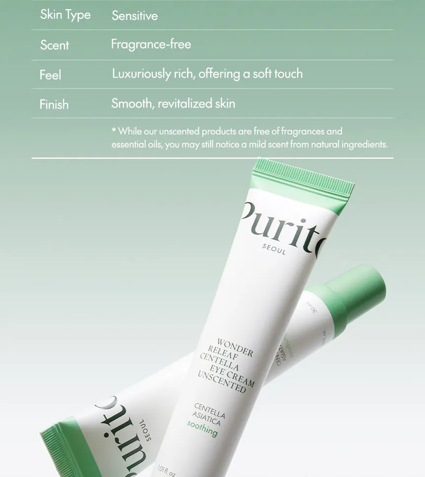 Purito Seoul Wonder Releaf Centella Eye Cream Unscented 30 ml - Sando Skin