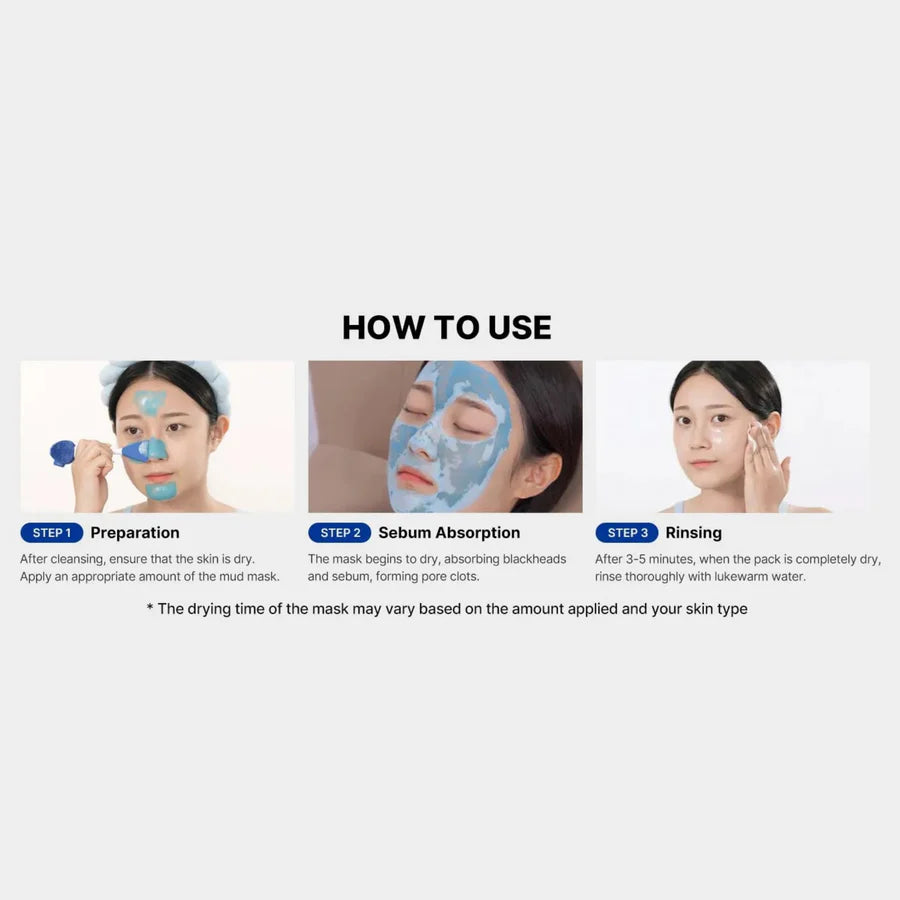 Medicube – Zero Pore Blackhead Mud Mask (100g) - Sando Skin