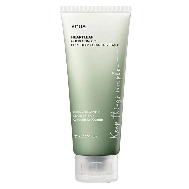 Anua Heartleaf Quercetinol Pore Deep Cleansing Foam 150ml - Sando Skin
