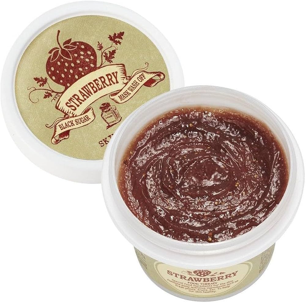 Skinfood - Black Sugar Strawberry Mask Wash Off - Sando Skin