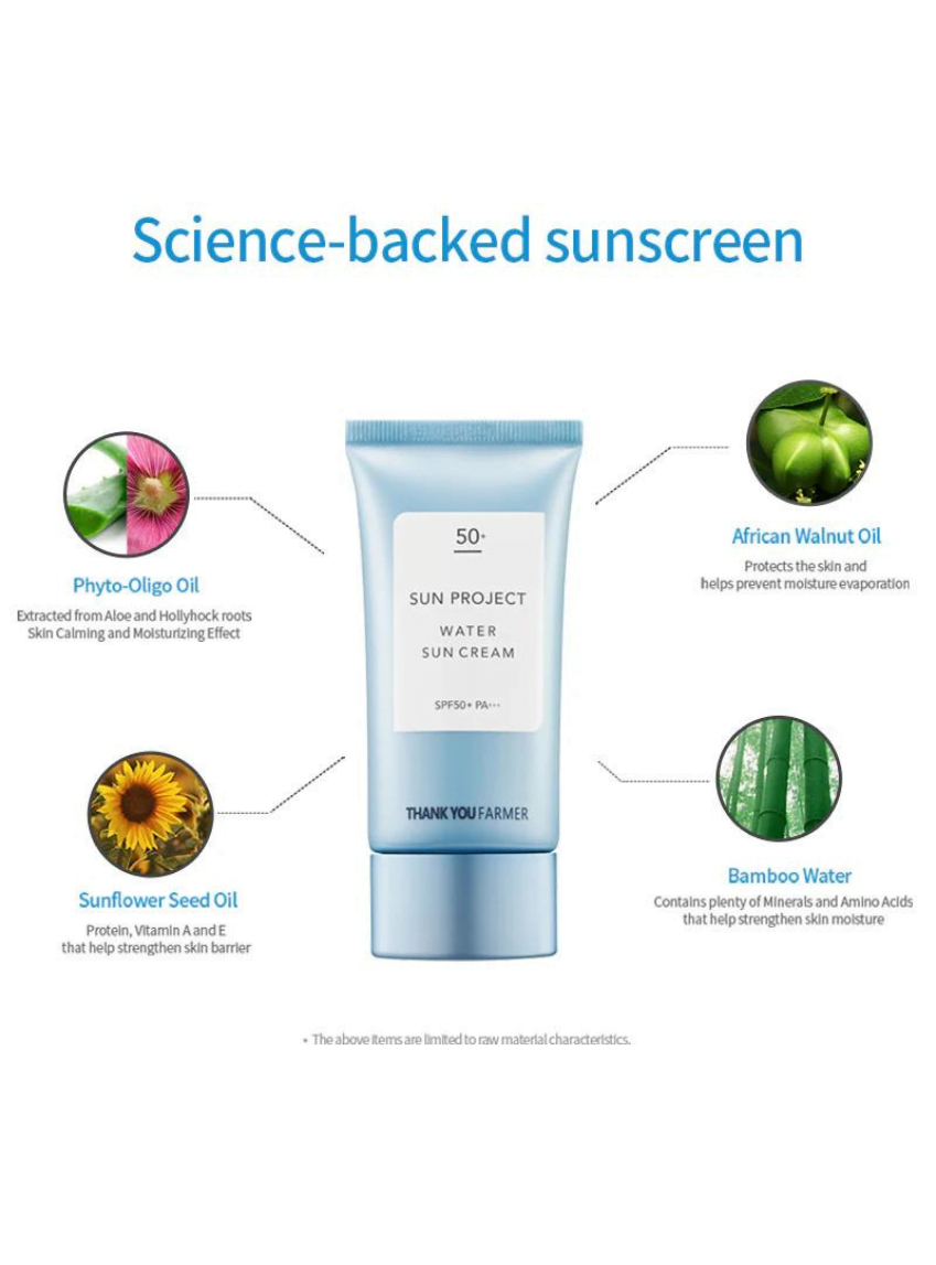 Thank You Farmer Sun Project Water Sun Cream 50ml - Sando Skin