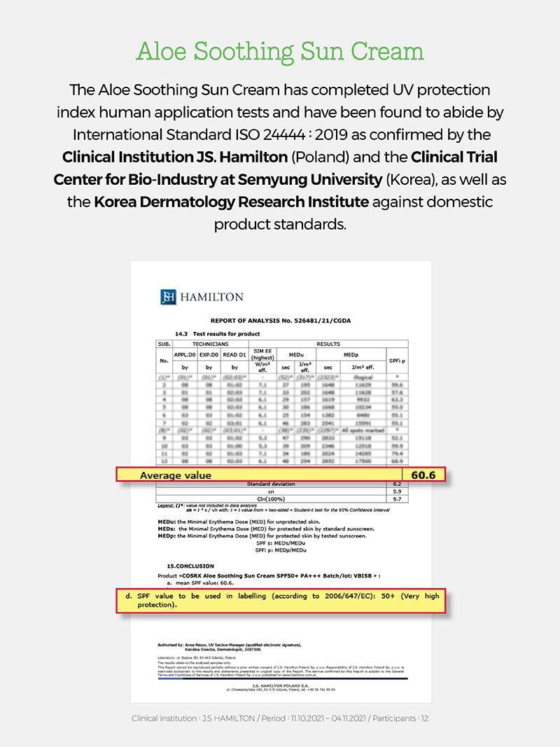 COSRX Aloe Soothing Sun Cream Spf50+/ Pa+++ 50 ml - Sando Skin