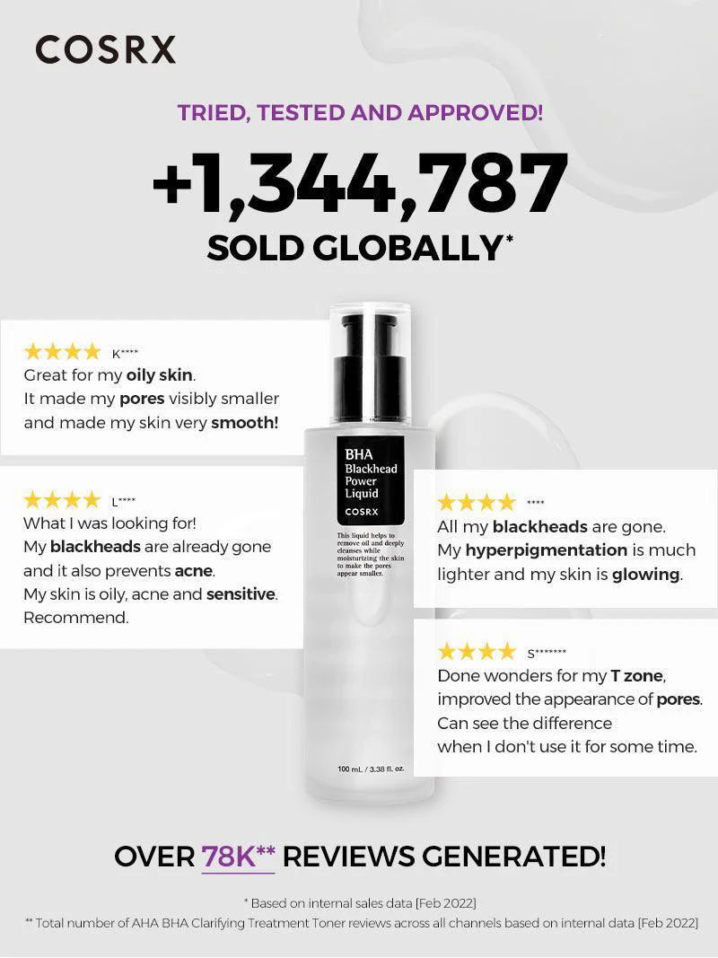 COSRX BHA Blackhead Power Liquid 100ml - Sando Skin