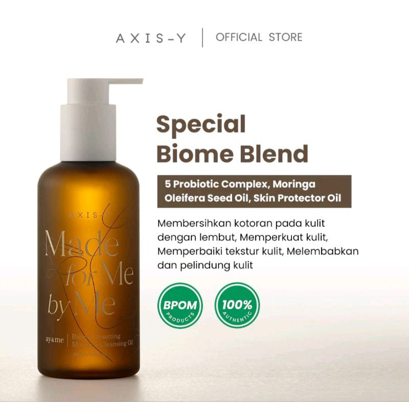 Axis-Y Biome Resetting Moringa Cleansing Oil 200 ml - Sando Skin