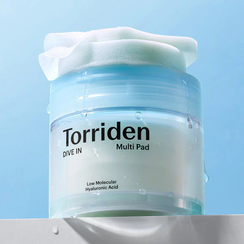 Torriden DIVE-IN Low Molecule Hyaluronic Acid Multi Pad (80 Sheets) 160ml - Sando Skin