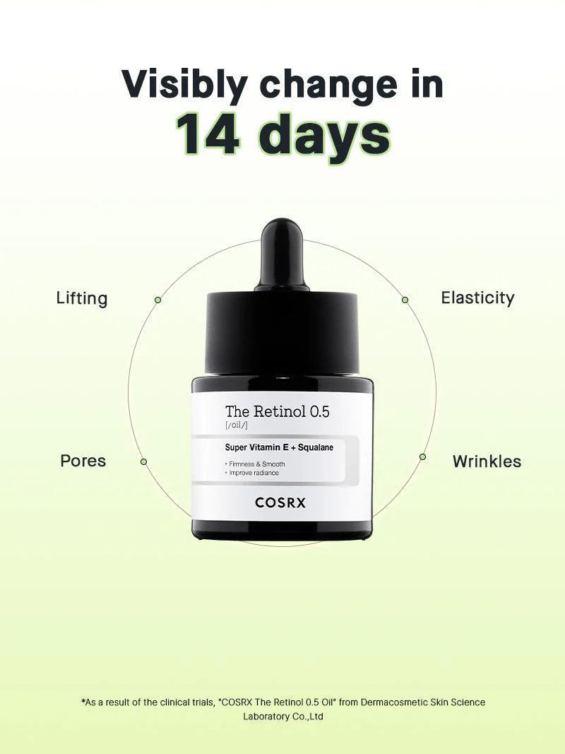 COSRX The Retinol 0.5 Oil 20ml - Sando Skin