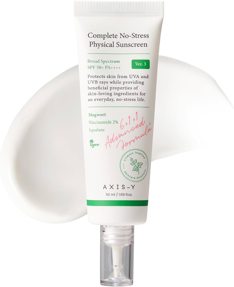 Axis-Y Complete No-Stress Physical Sunscreen 50 ml - Sando Skin