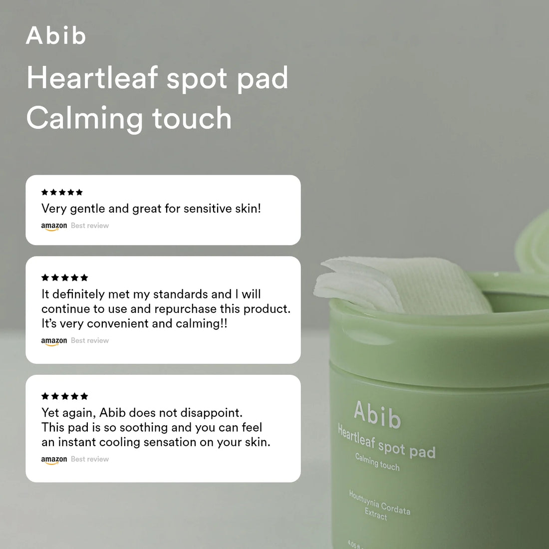 Abib Heartleaf spot pad Calming touch 150ml - Sando Skin