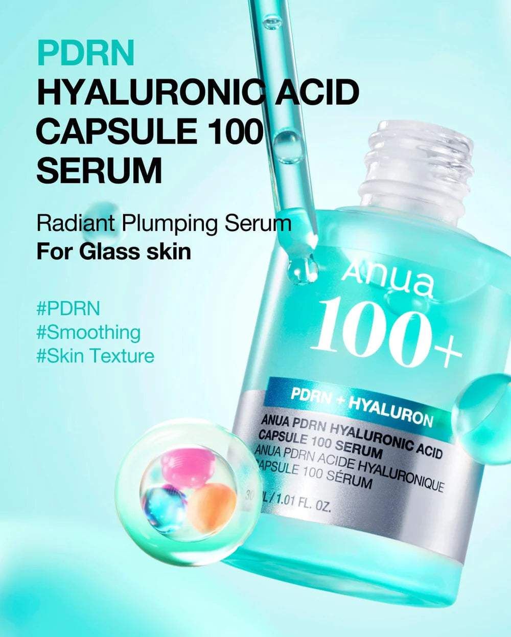 Anua - PDRN Hyaluronic Acid Capsule 100 Serum - Sando Skin