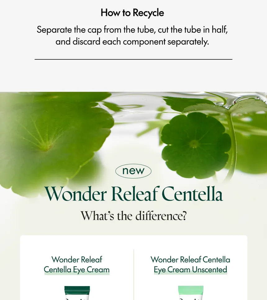 Purito Seoul Wonder Releaf Centella Eye Cream Unscented 30 ml - Sando Skin