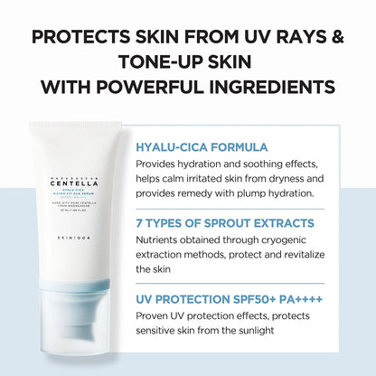 Skin1004 Madagascar Centella Hyalu-Cica Water-Fit Sun Serum 50ml - Sando Skin
