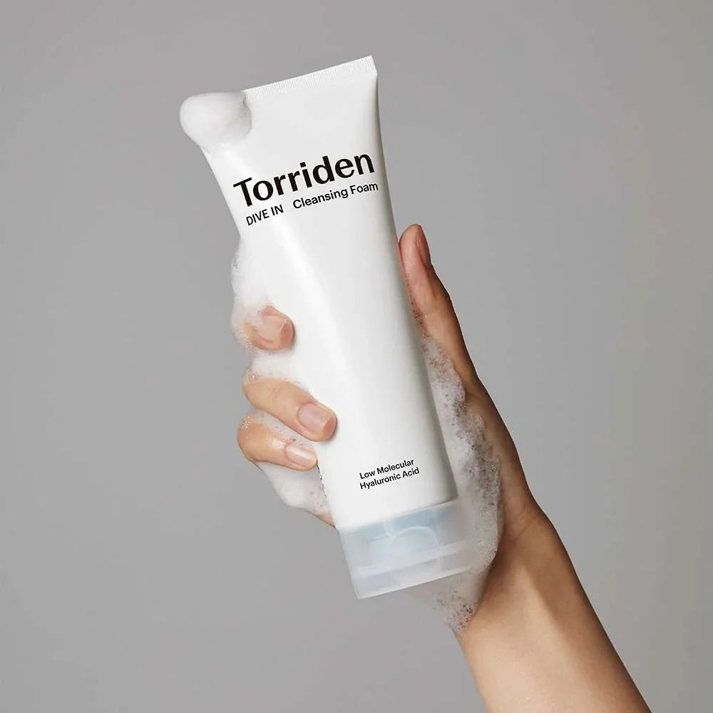 Torriden DIVE-IN Low Molecular Hyaluronic Acid Cleansing Foam - Sando Skin